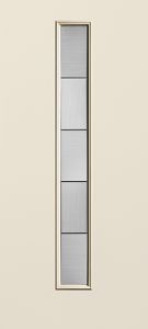 Smooth Fiberglass Door Linea Centered Axis 6'8