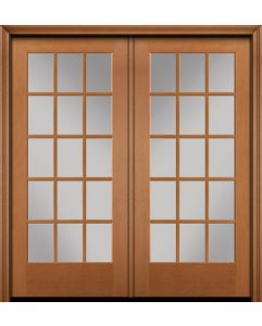 15 Lite Glass French Door (French/Double Doors) by Designer Doors